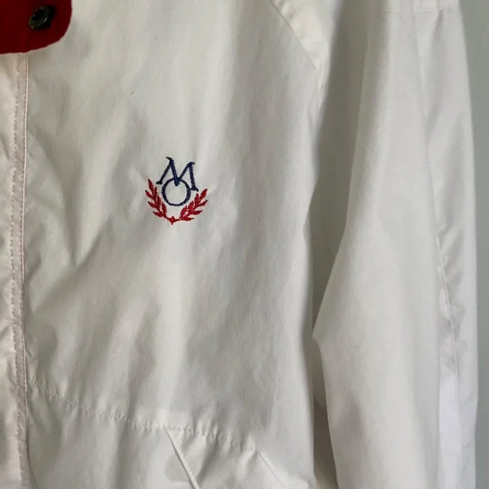 Members Only White Full Zip Jacket Men's XL